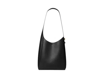 Pre-owned Tory Burch Women's  Romy Small Hobo Bag In Black