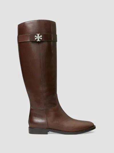 Tory Burch Women's Turnlock Leather Riding Boots In Tmoro