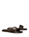 Tory Burch Turnlock Slide In Brown