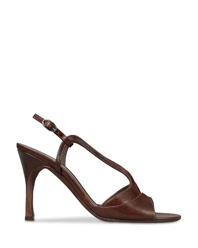 Tory Burch Women's Twisted Heel Sandals In Burgundy