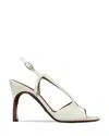 Tory Burch Twisted Heel Sandal In White