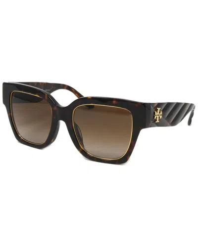 Tory Burch Women's Ty7180u 52mm Sunglasses In Brown