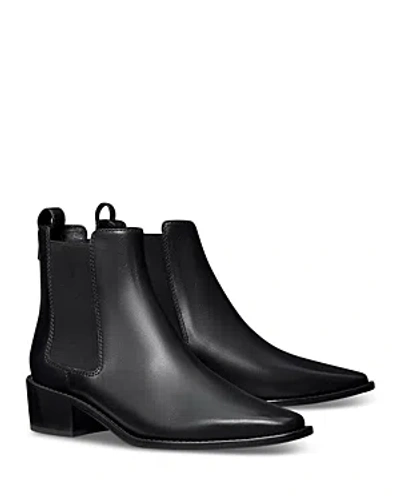 Tory Burch Women's Western Pointed Toe Ankle Chelsea Boots In Perfect Black