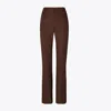 Tory Burch Wool Pant In Brown