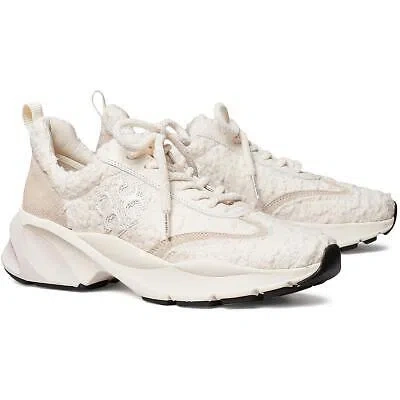 Pre-owned Tory Burch Womens Good Luck Casual And Fashion Sneakers 6.5 Medium (b,m) 6688 In White