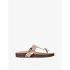 Tory Burch Leather Mellow Sandals In Pale Pink