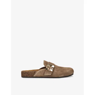 TORY BURCH WOMENS TAN MELLOW SUEDE MULES EUR 38.5 / 5.5 UK