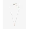 Tory Burch Womens Tory Gold Kira 18ct Yellow-gold Plated Sterling-silver Pendant Necklace In Gold