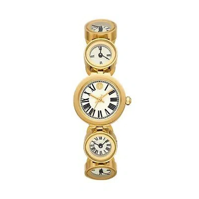 Pre-owned Tory Burch Womens Wristwatch  Tbw3036 Stainless Steel Golden