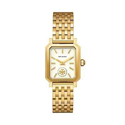 Pre-owned Tory Burch Womens Wristwatch  The Robinson Tbw1500 Stainless Steel Golden