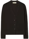 Tory Burch Wool And Silk Blend Cardigan