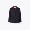 Tory Burch Wool Blazer In Brown