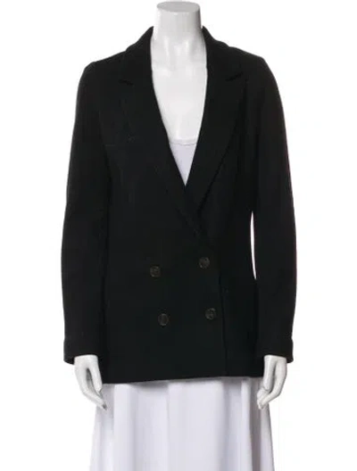 Pre-owned Tory Burch Wool Blazer In Black