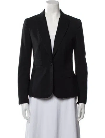 Pre-owned Tory Burch Wool Blazer In Black