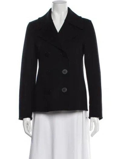 Pre-owned Tory Burch Wool Blazer In Black