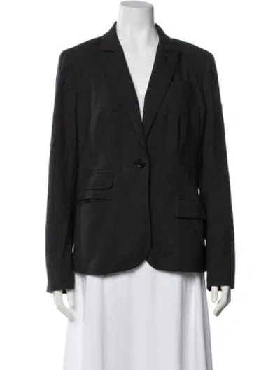 Pre-owned Tory Burch Wool Blazer In Black