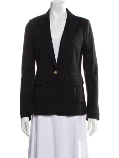 Pre-owned Tory Burch Wool Blazer In Black