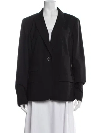Pre-owned Tory Burch Wool Blazer In Black