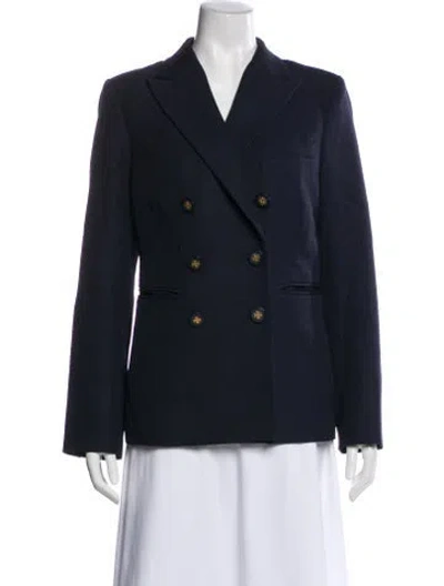 Pre-owned Tory Burch Wool Blazer In Blue