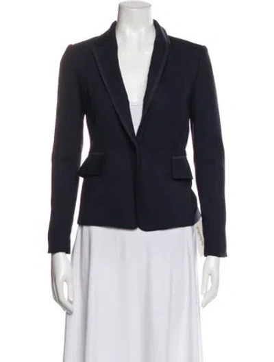 Pre-owned Tory Burch Wool Blazer In Blue