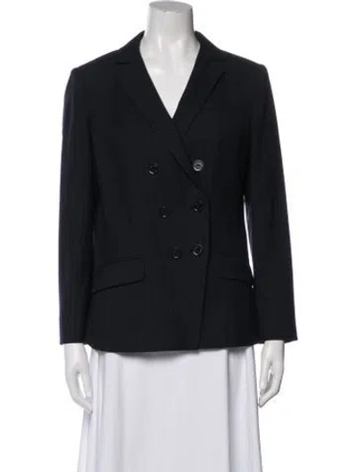 Pre-owned Tory Burch Wool Blazer In Blue
