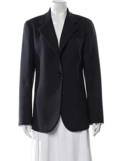 Pre-owned Tory Burch Wool Blazer In Blue