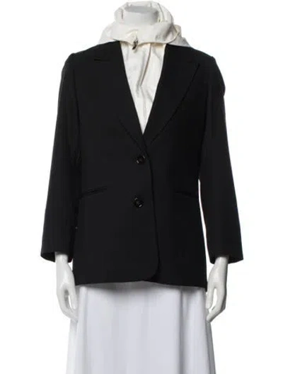 Pre-owned Tory Burch Wool Blazer In Blue