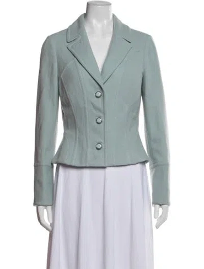 Pre-owned Tory Burch Wool Blazer In Blue
