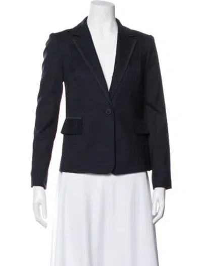 Pre-owned Tory Burch Wool Blazer In Blue