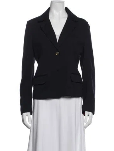 Pre-owned Tory Burch Wool Blazer In Blue