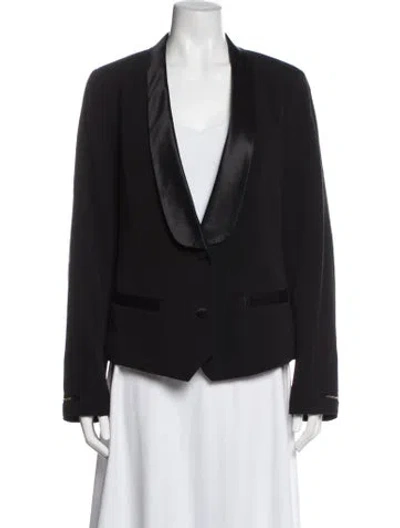 Pre-owned Tory Burch Wool Blazer In Blue