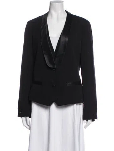 Pre-owned Tory Burch Wool Blazer In Blue
