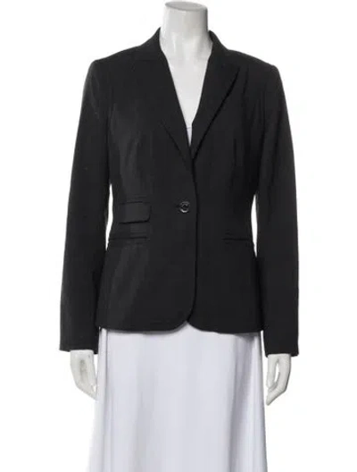 Pre-owned Tory Burch Wool Blazer In Gray