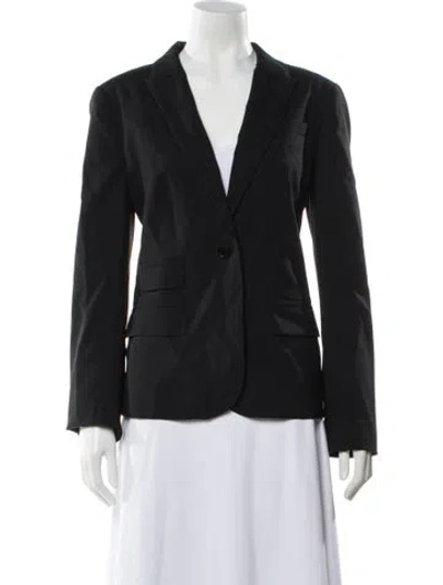 Pre-owned Tory Burch Wool Blazer In Gray