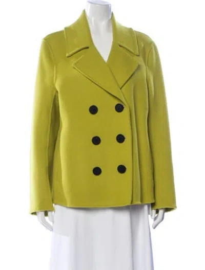 Pre-owned Tory Burch Wool Blazer In Green
