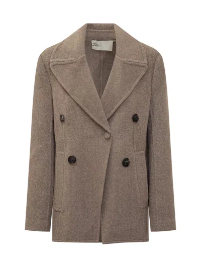 Tory Burch Wool Blazer Jacket In Gray