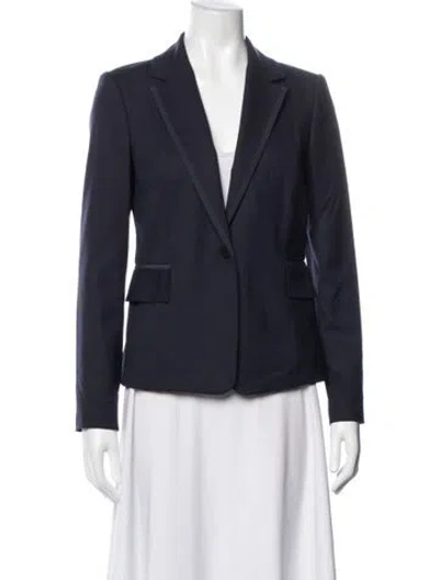 Pre-owned Tory Burch Wool Blazer W/ Tags In Blue