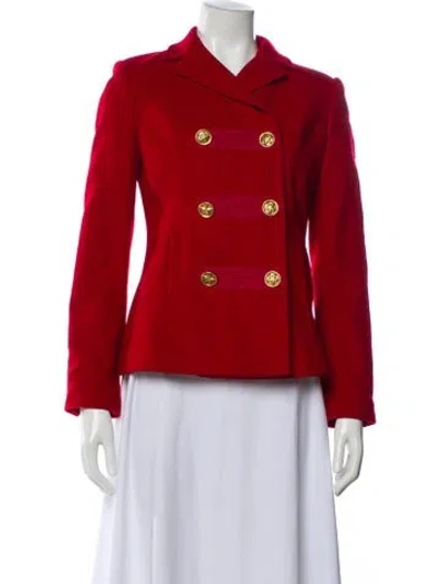 Pre-owned Tory Burch Wool Blazer W/ Tags In Red