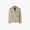 Tory Burch Wool Blend Blazer In Neutral
