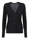 Tory Burch Black Wool-silk Blend Top
