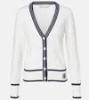 Tory Burch Wool-blend Cardigan In White