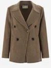Tory Burch Wool Coat Coats And Trench Coats Beige In Brown