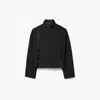 Tory Burch Wool Bomber Jacket In Black