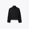 Tory Burch Wool Bomber Jacket In Night Shadow