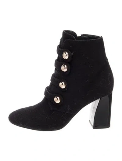 Pre-owned Tory Burch Wool Boots In Black
