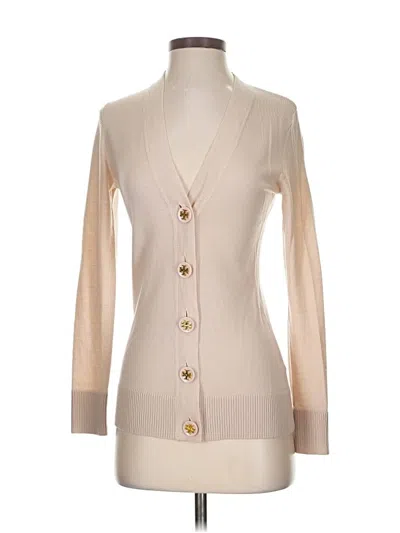 Pre-owned Tory Burch Wool Cardigan Sweater In Brown