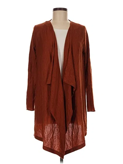 Pre-owned Tory Burch Wool Cardigan Sweater In Brown