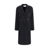 Tory Burch Classic Wool Coat In Black
