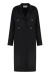 Tory Burch Wool Coat In Black