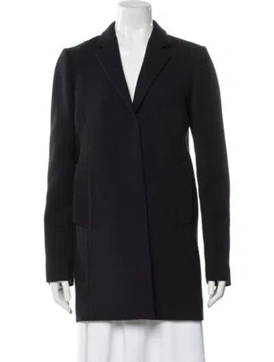 Pre-owned Tory Burch Wool Coat In Blue